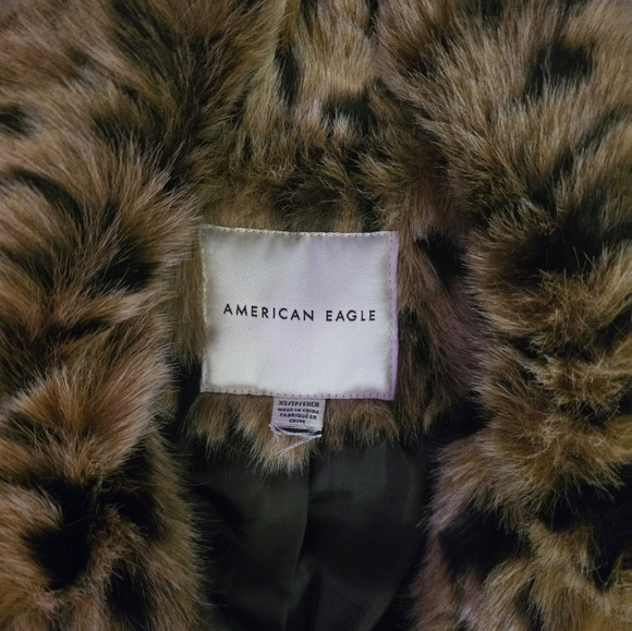 American Eagle Leopard Coat - Picture 2 of 2